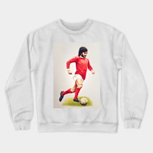 George Best Painting Crewneck Sweatshirt